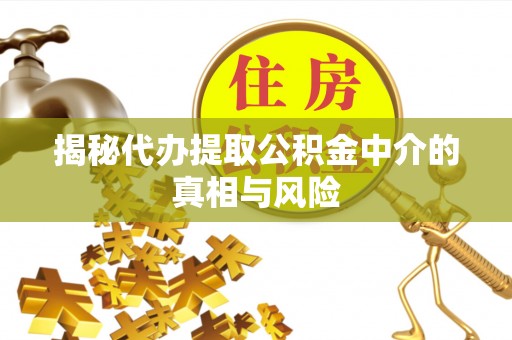 黄梅揭秘代办提取公积金中介的真相与风险