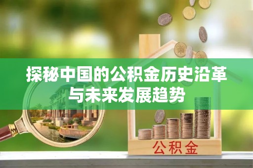 黄梅探秘中国的公积金历史沿革与未来发展趋势