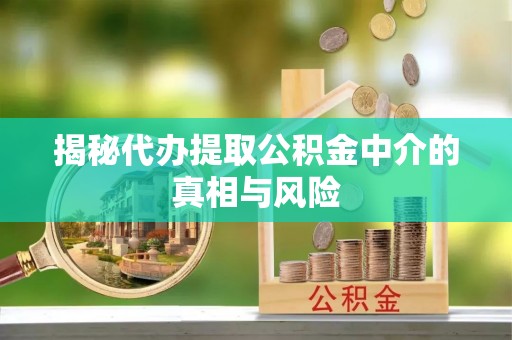 黄梅揭秘代办提取公积金中介的真相与风险
