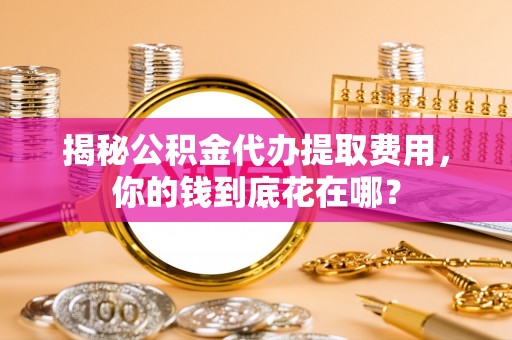 黄梅揭秘公积金代办提取费用，你的钱到底花在哪？