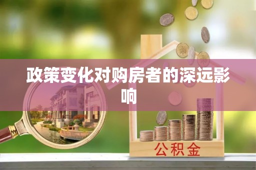 黄梅政策变化对购房者的深远影响