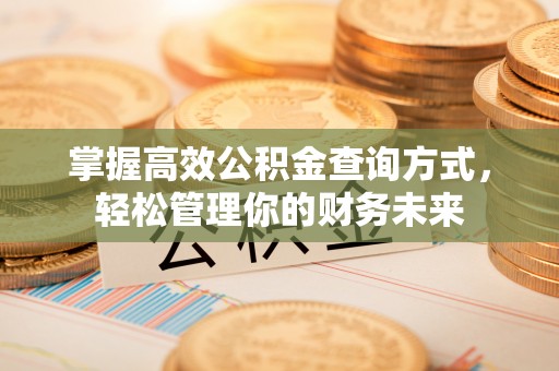 黄梅掌握高效公积金查询方式，轻松管理你的财务未来